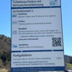 Parkgebühren am Hündle Parkplatz